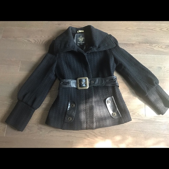 Mackage Wool Jacket w/ Leather accents - Picture 2 of 7